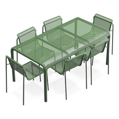 Perf Dining Set (Table + 6 Chairs)