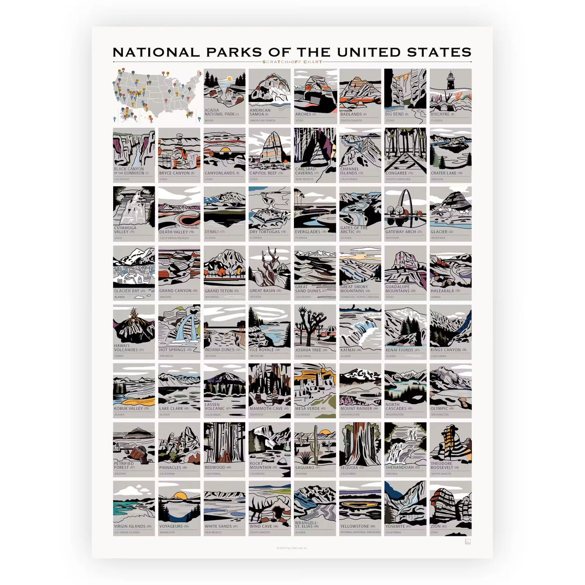 National Parks Scratch Off