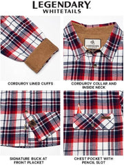 Legendary Whitetails Mens Flannel Long Sleeve Button Down 100% Cotton Shirt