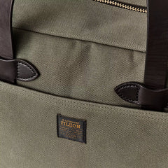 Rugged Twill Tote with Zipper