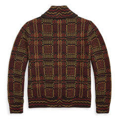Full Zip Shawl Cardigan Knit Sweater
