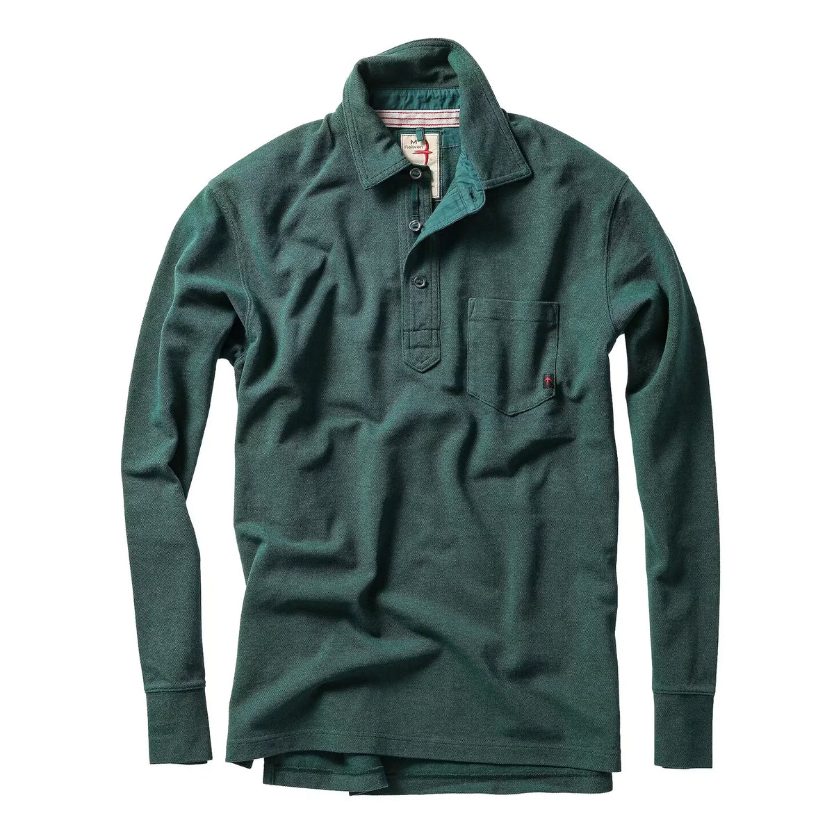 Long Sleeve Vintage Pique Polo