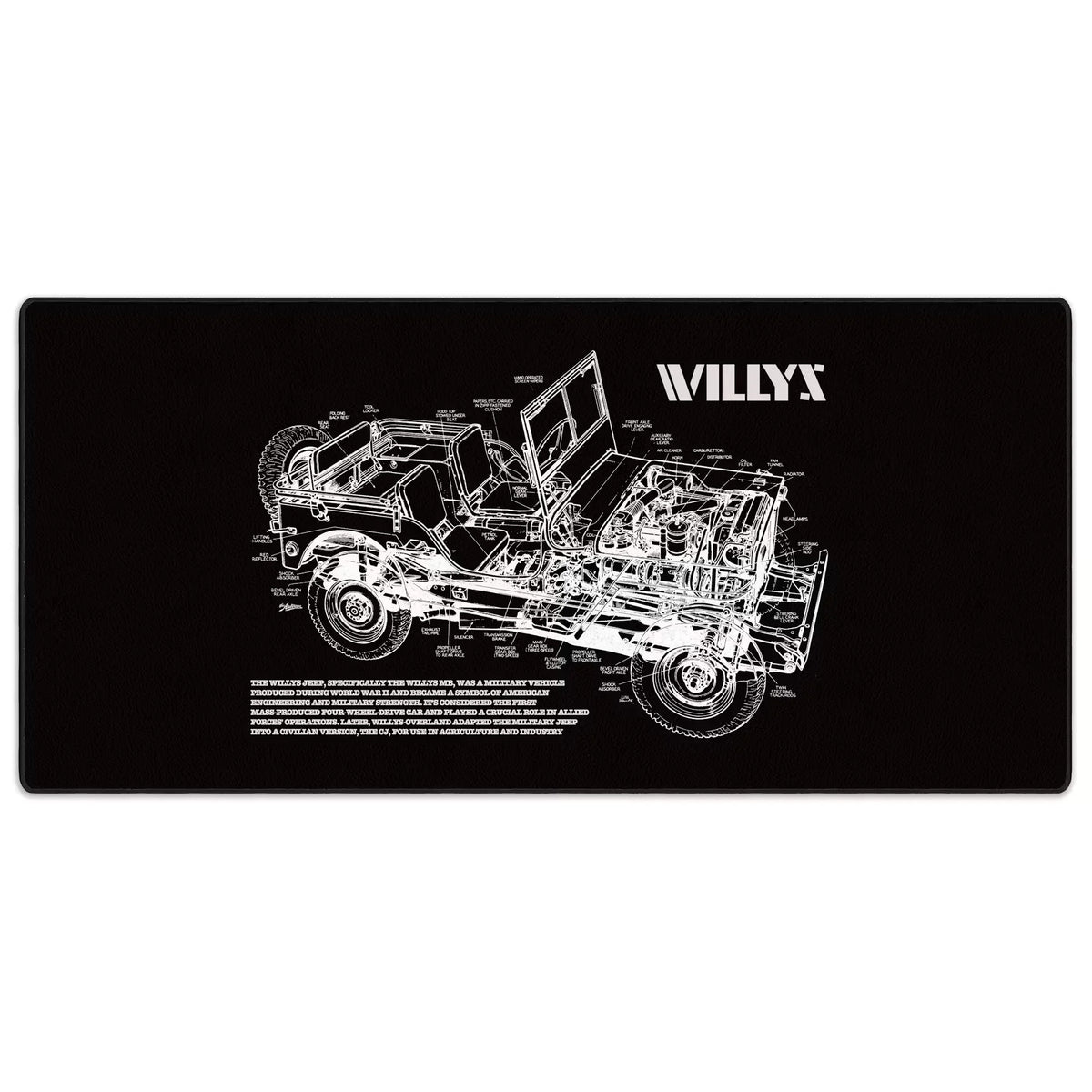Willys Blueprint Mousepad