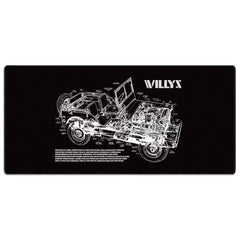 Willys Blueprint Mousepad