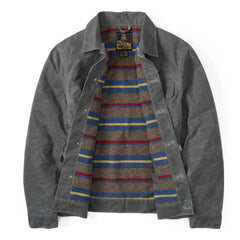 Wool-Lined Waxed Trucker Jacket