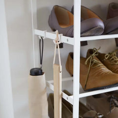 Wood Top Shoe Rack Tower - 6 Tier