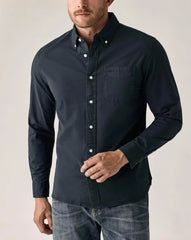 Huckberry Flint and Tinder Men's Classic Oxford Draftsmen Button Down Shirt- Stretch Fabric- Button Down Shirts for Men