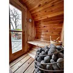 The Eddy Barrel Sauna with Roof Kit