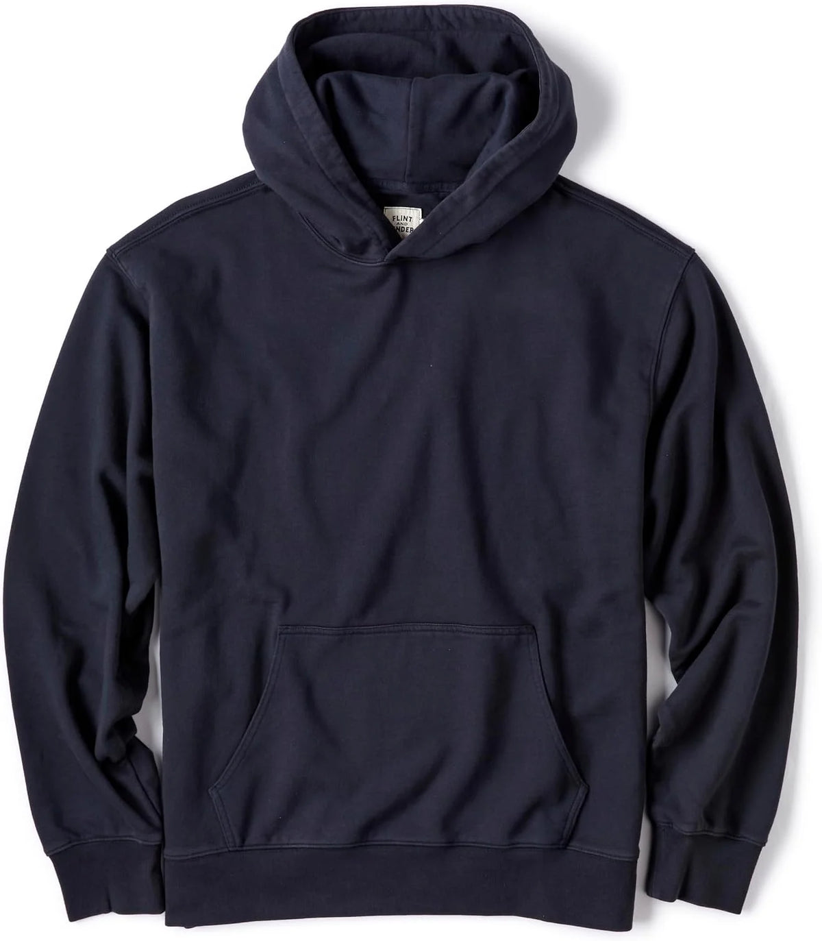 Huckberry Flint and Tinder Midweight Terry Pullover Mens Hoodie, Loopback Cotton Hoodies, Mens Hooded Sweatshirt