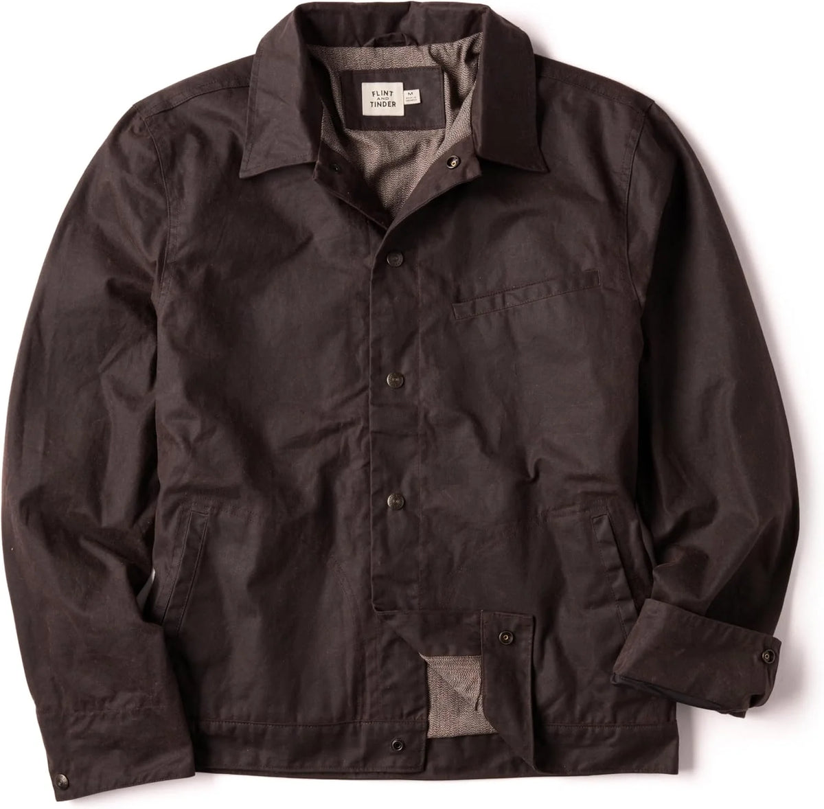 Huckberry Flint and Tinder James Waxed Snap Jacket