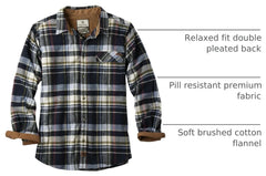 Legendary Whitetails Mens Flannel Long Sleeve Button Down 100% Cotton Shirt