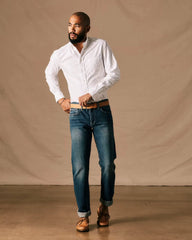 The Pen Slim Straight Stretch Selvedge Denim Jeans