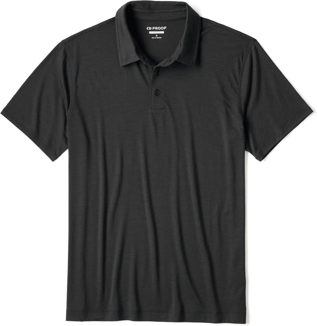Huckberry Proof Men's 72-Hour Merino Wool Polo Shirt, Short Sleeve, Moisture Wicking & Odor Resistant