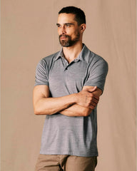 Huckberry Proof Men's 72-Hour Merino Wool Polo Shirt, Short Sleeve, Moisture Wicking & Odor Resistant