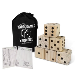 Giant Wooden Yard Dice