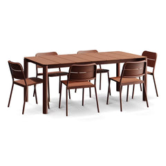 Bandwidth Dining Set (Table + 6 Chairs)