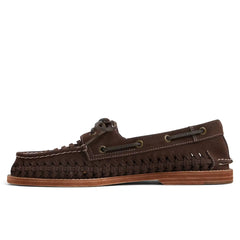 Gold Cup AO 2 Woven Leather Boat Shoe