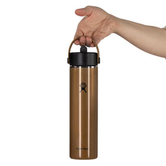 Hydro Flask Campcore 24 oz Lightweight Wide Flex Straw Cap Latte Brown