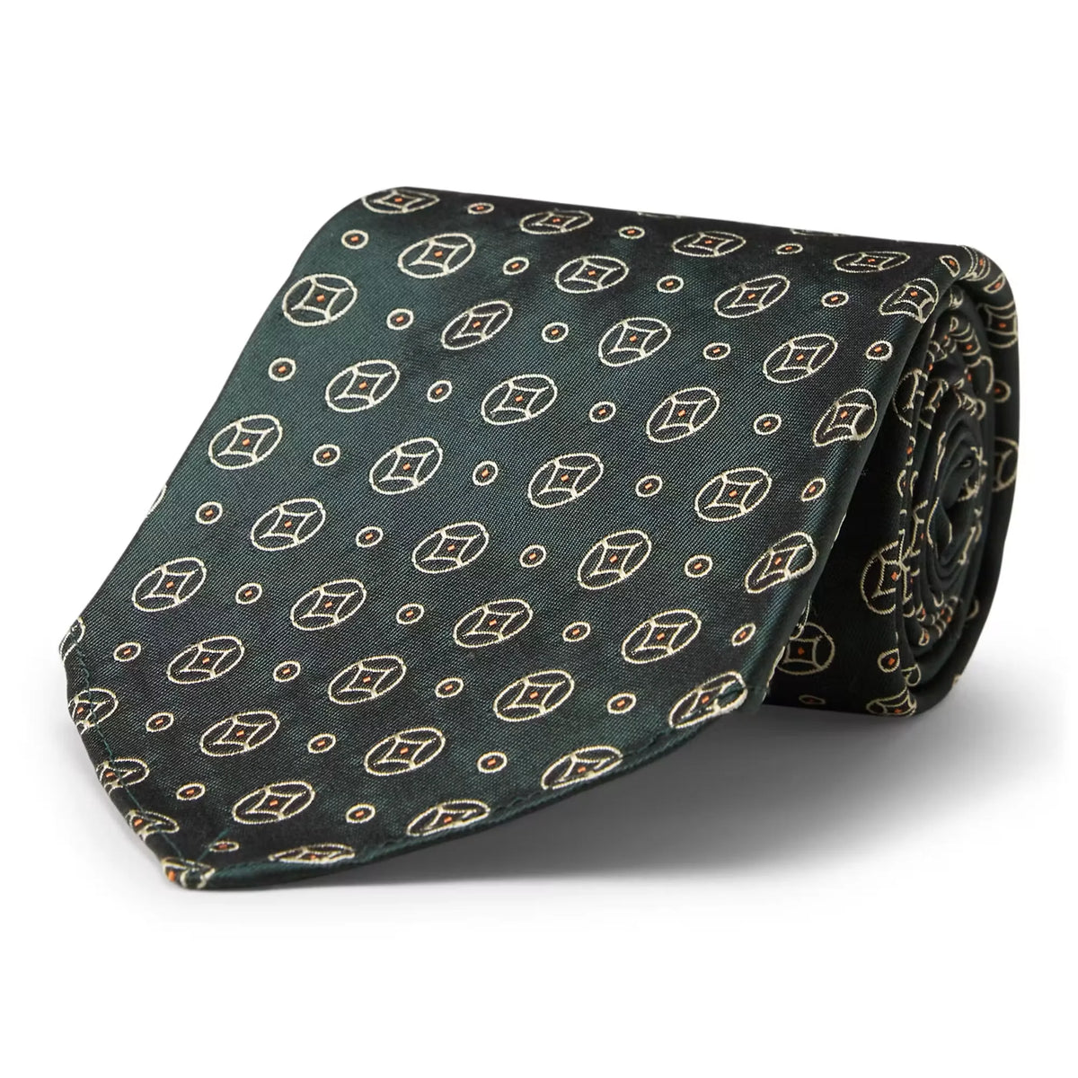 Silk Brocade Foulard Neck Tie