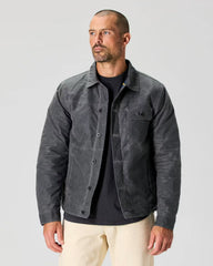 Wool-Lined Waxed Trucker Jacket