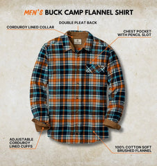 Legendary Whitetails Mens Flannel Long Sleeve Button Down 100% Cotton Shirt