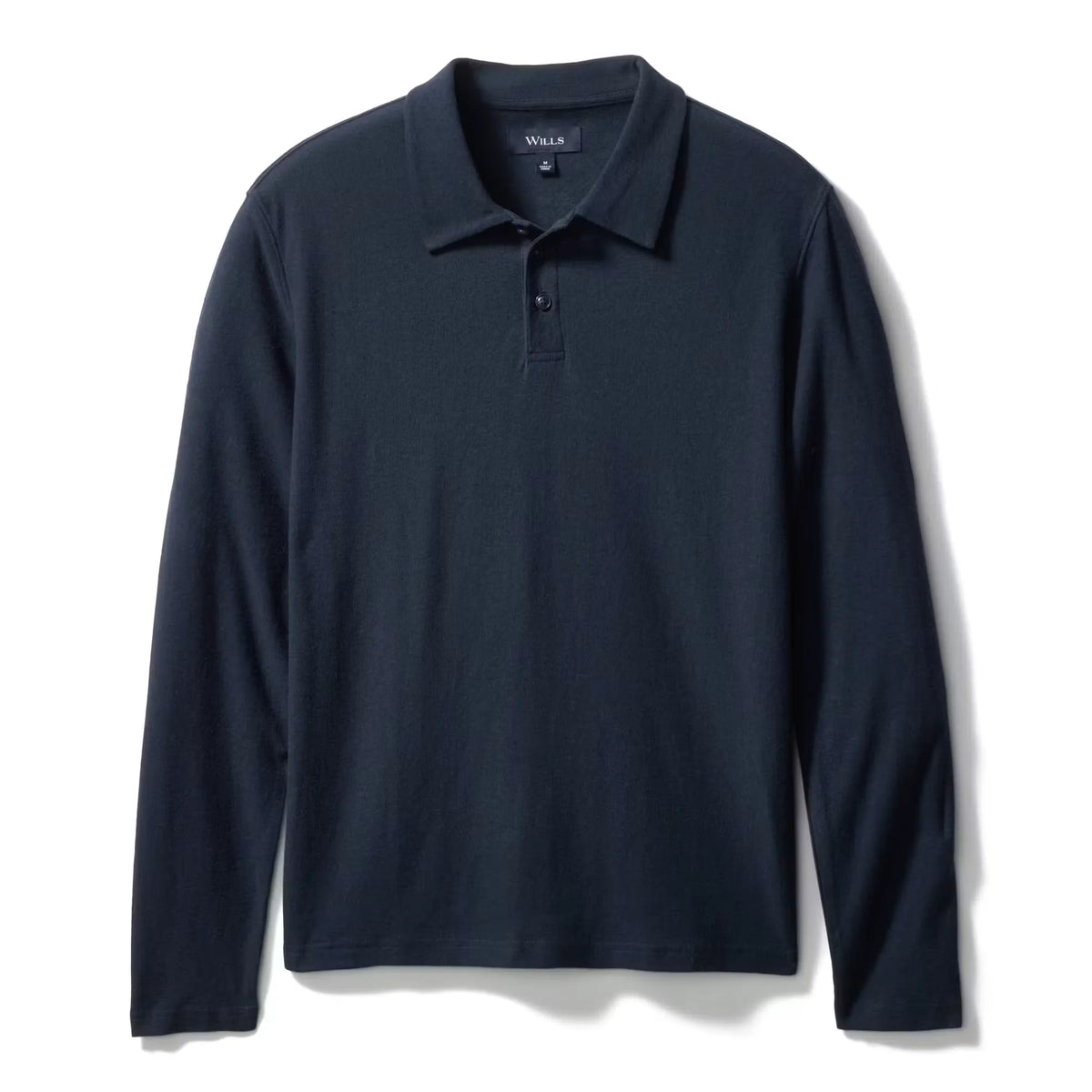 Cotton Linen Long Sleeve Polo