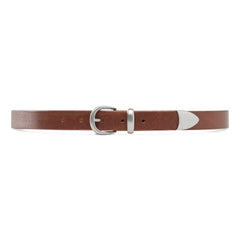 Western Bridle Leather Belt Slim