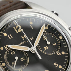 Khaki Aviation Pilot Pioneer Mechanical Chrono