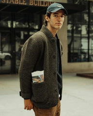 Huckberry Flint and Tinder The Boiled Wool Chore Blazer, Mens Casual Sport Coat, Jacket