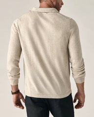 EasyCash Merino Long Sleeve Polo Cardigan