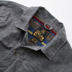 Wool-Lined Waxed Trucker Jacket