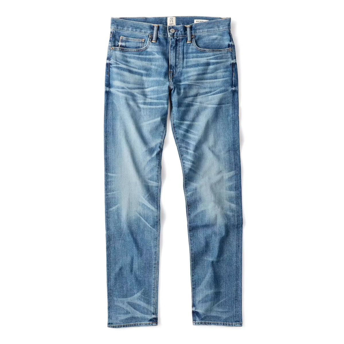 The Pen Slim Straight Stretch Selvedge Denim Jeans