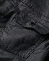 Flannel-Lined Waxed Trucker Jacket