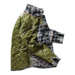 Quilted Flannel Shirt Jacket