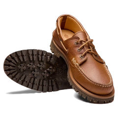 Italian Hex Eye Boat Shoe w/ Cortina Sole