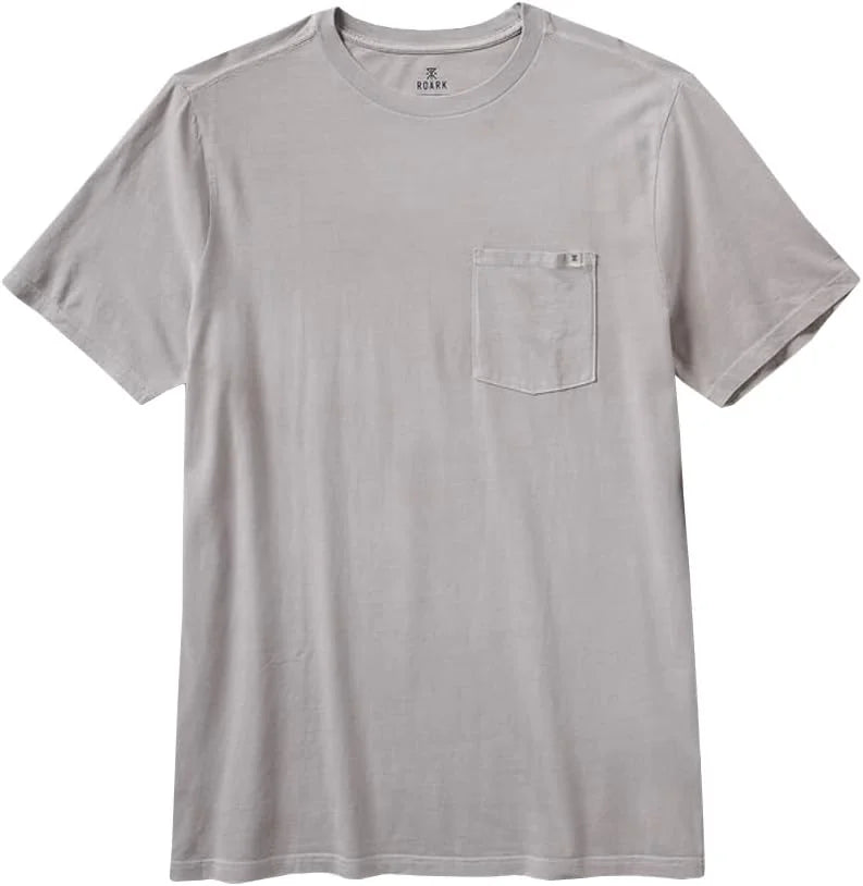 Roark Made to Fade Mens Pigment-Dyed T-Shirt | 100% cotton crew neck fabric is pigment-dyed for a lived-in, vintage look that only gets better with every wash and wear.