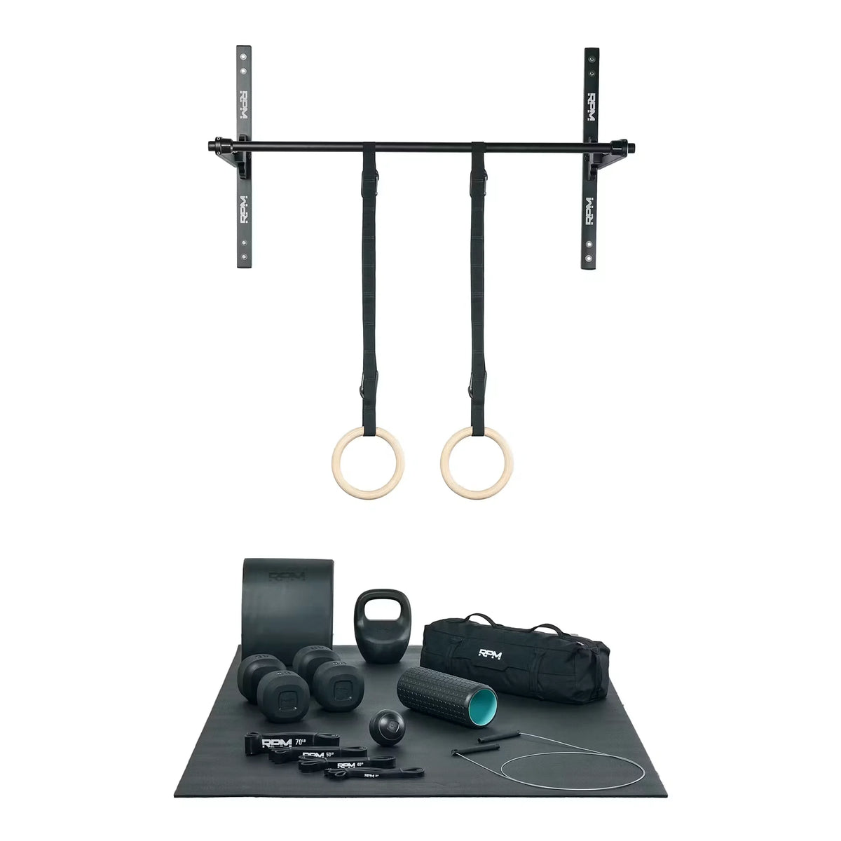 Elevated Gym Kit - Intermediate - Adjustable Pull-Up Bar