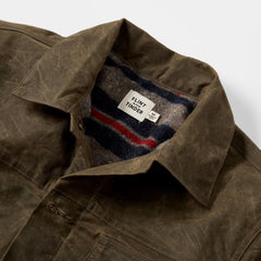 Wool-Lined Waxed Trucker Jacket