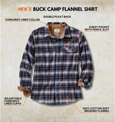 Legendary Whitetails Mens Flannel Long Sleeve Button Down 100% Cotton Shirt