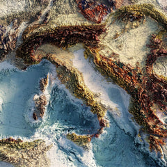 Carte Tectonique Internationale De L'Europe 1962 Shaded Relief Map