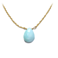 Women's Larimar Little Gemstone Necklace