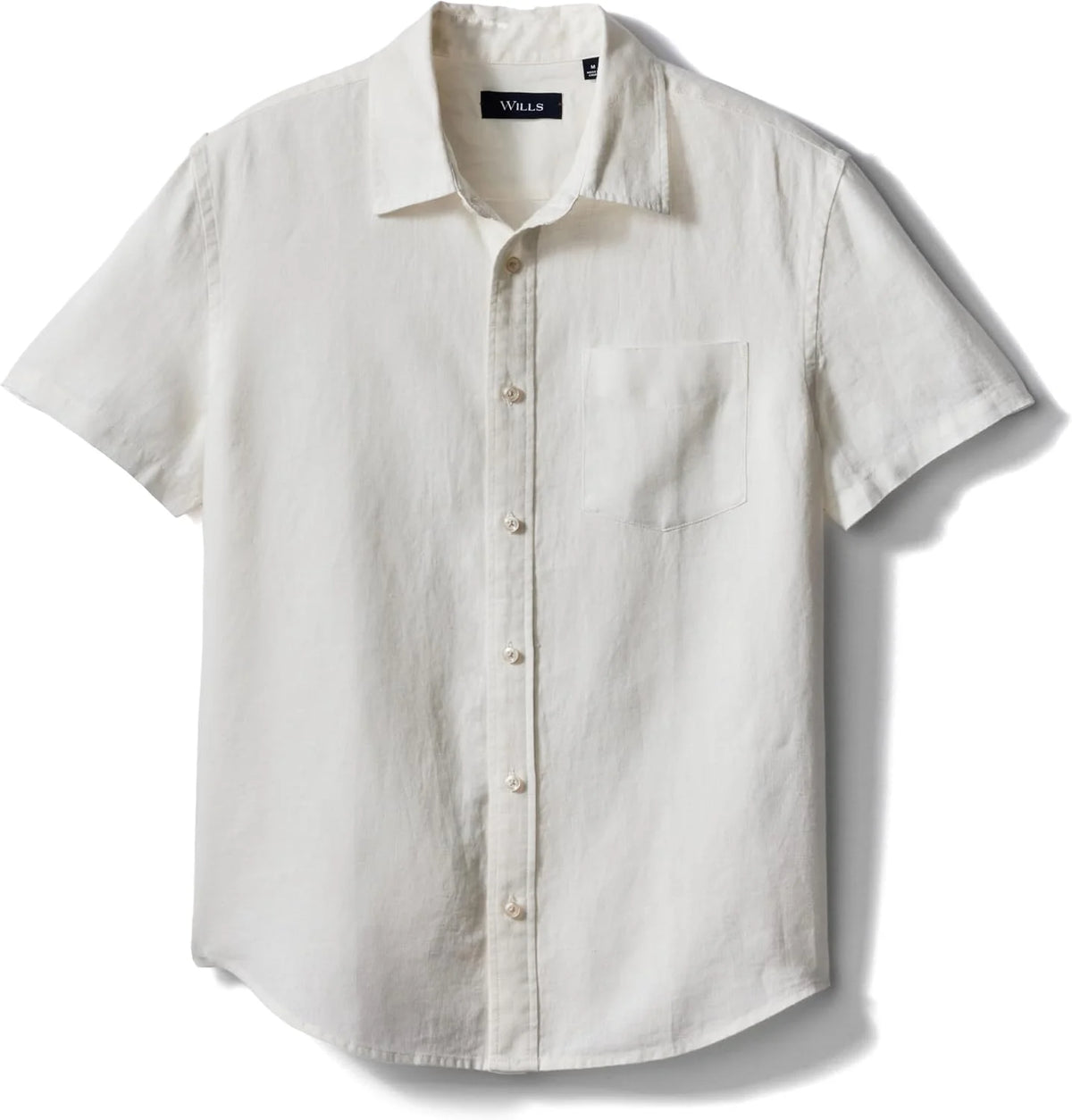 Huckberry Wills Short Sleeve Isles Linen Shirt, Mens Button Down Shirts