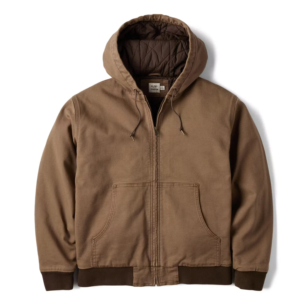 Mason Canvas Hooded Bomber Jacket
