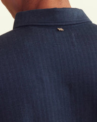 Herringbone Long Sleeve Polo