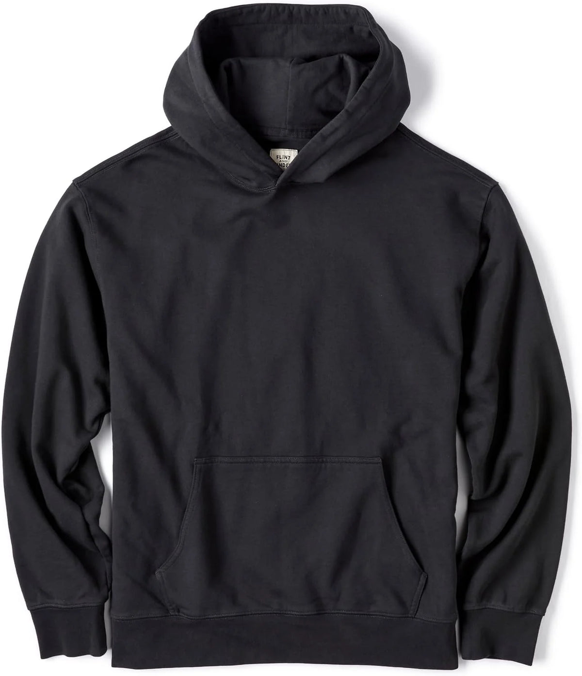 Huckberry Flint and Tinder Midweight Terry Pullover Mens Hoodie, Loopback Cotton Hoodies, Mens Hooded Sweatshirt