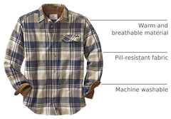 Legendary Whitetails Mens Flannel Long Sleeve Button Down 100% Cotton Shirt