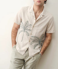 Embroidered Resort Short Sleeve Shirt