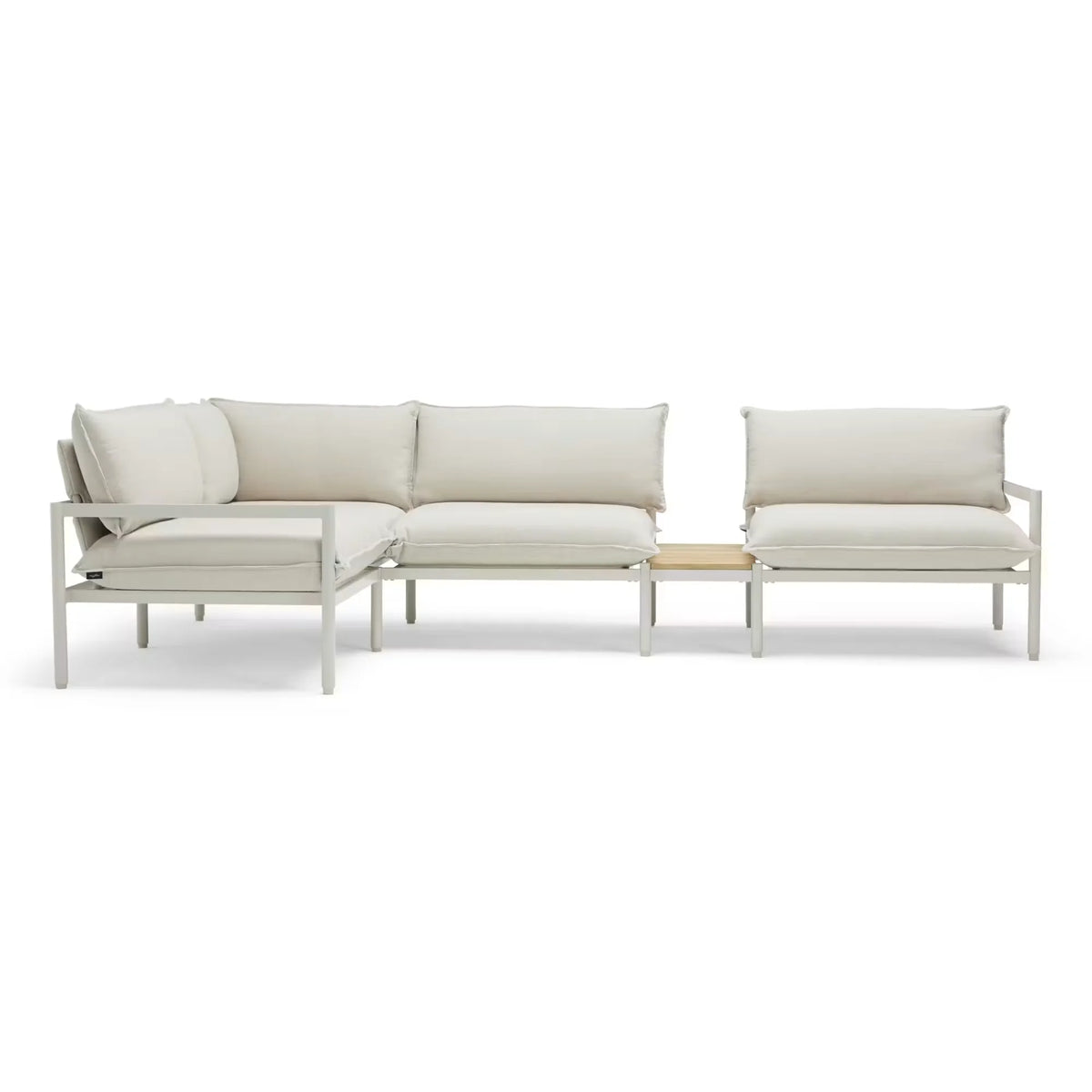 The Terra Outdoor Sectional + In-line Table - 4 Piece