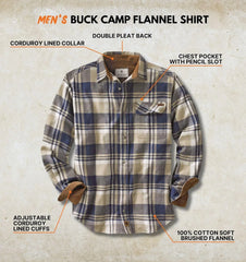 Legendary Whitetails Mens Flannel Long Sleeve Button Down 100% Cotton Shirt