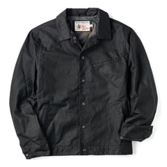 Embroidered Western Waxed Snap Jacket